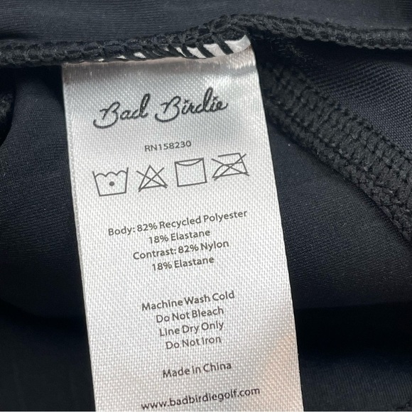 Bad Birdie Women’s Size XL The Links Mock Neck Crop Cattail Black Beauty Top NWT - Picture 6 of 10